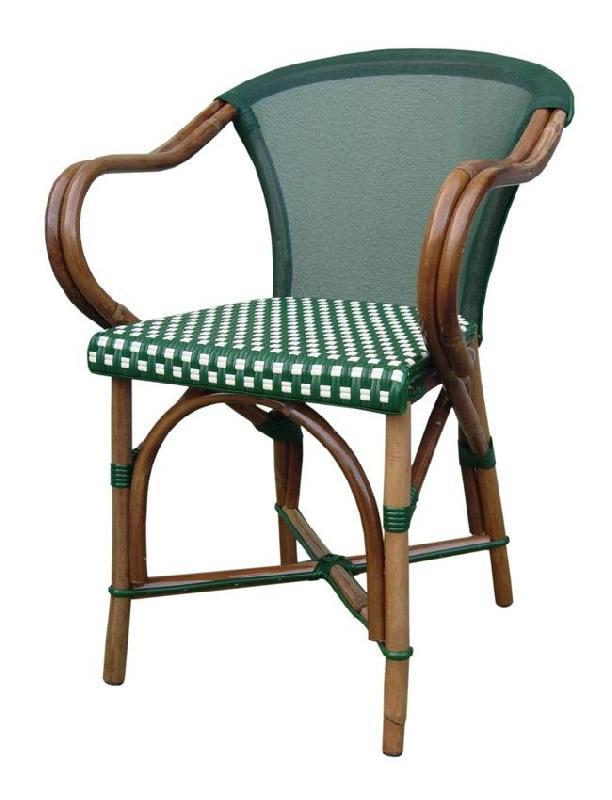 Fauteuil rotin Salsa - châssis en rotin véritable noyer ou naturel - assise et dos Batyline ou tressée_0