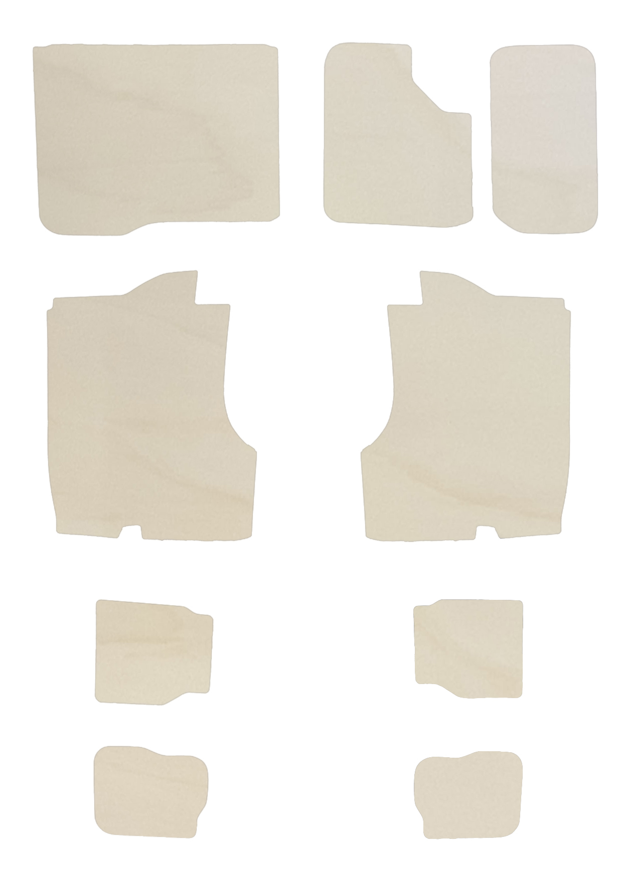 Kit habillage peuplier gris sans plancher - FORD TRANSIT L3H3_0