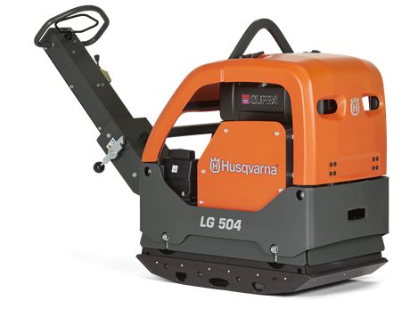 LG 504 - Compacteur à plaque réversible Husqvarna Construction Products - largeur 850 mm - poids 513 kg - moteur diesel Hatz 1D81Z - acier Hardox 400_0