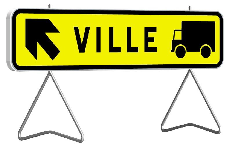 Panneaux Taliasign KD 1600x300 mm classe 1 Indications Temporaires - PNTLGLV1KDD-TL03/G_0