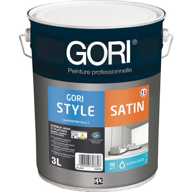 PEINTURE INTÉRIEURE GORISTYLE BLANC SATIN 3L