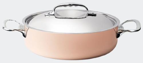 Sautoir en cuivre avec couvercle - Induction Prima Matera 3.1L - De Buyer_0