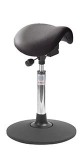 Siège assis-debout Mini Easy Seat Sway - réglable, imitation cuir noir - marque Rolléco_0