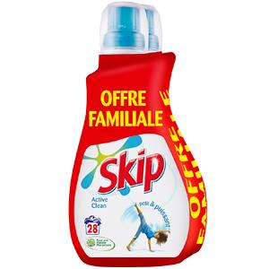 SKIP PETIT & PUISSANT LESSIVE ACTIVE CLEAN 2 X 1 L_0