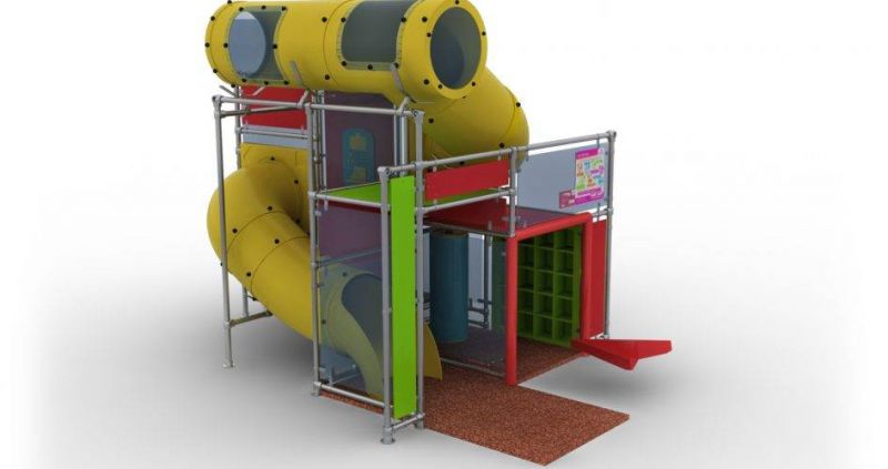 Station de jeux extérieure - ADJ - design original et structure colorée pour restaurant_0