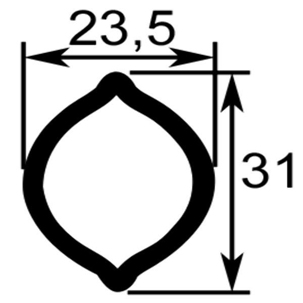 TUBE CITRON LG.1,5M. DIM.23,5X31X3,6 TCM