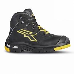 U-Power - Chaussures de sécurité hautes ultra résistantes COSMO - Environnements exigeants - RS S3 WR HI HRO SRC CI Noir / Jaune Taille 45 - 45 noi_0