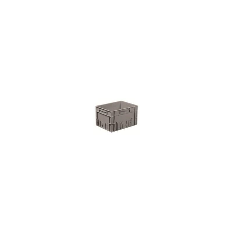 Bac en plastique gerbable/emboîtable Allibert 20 litres - 8703.005 - Dimensions 400x300x235 mm - Gris_0
