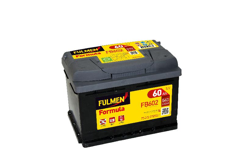 Batterie voiture Fulmen Formula FB602 - 12V 60Ah 540A - Conçue pour petites et moyennes cylindrées_0