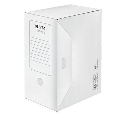 BOITE A ARCHIVE LEITZ INFINITY - DOS DE 15CM - MONTAGE AUTOMATIQUE - CONFORME ISO 16245 - LOT DE 20