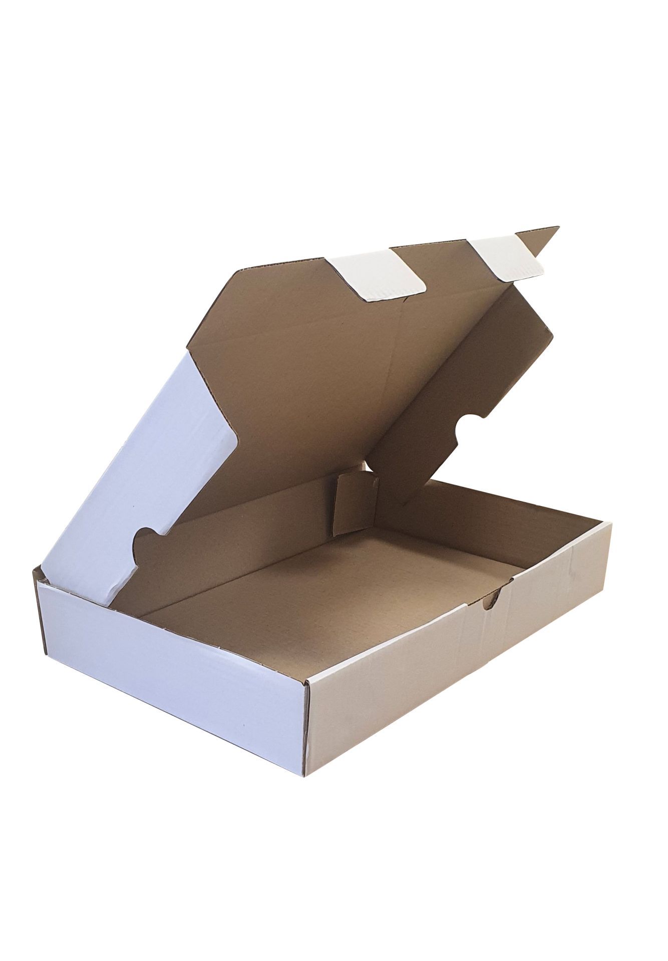 Boîte carton d'expédition blanche 46,5 x 28,5 x 7,5 (cm)._0