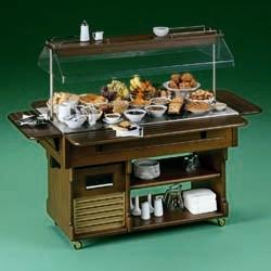 Buffet neutre en bois massif - Neutral 4m Lux 60Hz avec coupole automatique et porte-assiettes rabattables_0