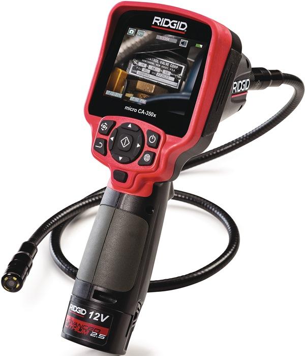 Caméra d'inspection micro CA-350x 3,5 po. 320 x 240 17 mm LED 4 longueur du câble 900 mm RIDGID_0
