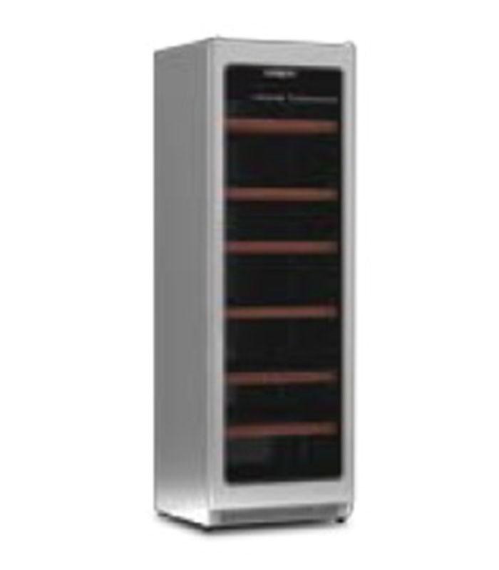Cave à vin multi températures Bacchus Genius Acciaio - finition inox, serrure, double vitrage anti-UV_0