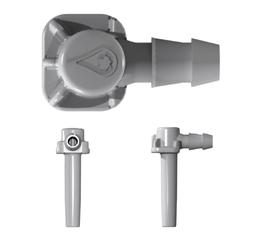 Chalumeau hybride en nylon souple gris moyen - Design optimisé pour cycles gel/dégel - Disponible en 5/16 et 1/4_0