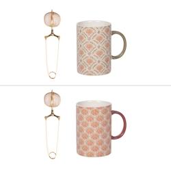 Coffret mug avec infuseur Rangoli 40 cl (1 modèle aléatoire  -  Multicolore Rond Grès Table Passion 13x8.3 cm - multicolore Grès 3106232970412_0