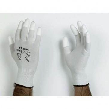 Gant HANDLITE 100B - Bout doigts PU blanc - Taille 8 - OPSIAL_0