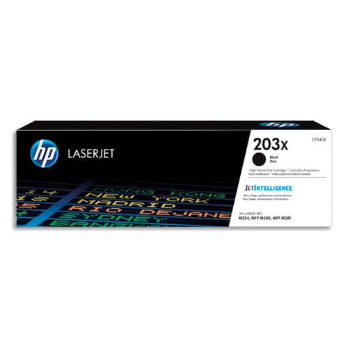 Hp 203x cf540x toner noir grande capacité authentique pour hp color laserjet pro m254 / m280 / m281_0