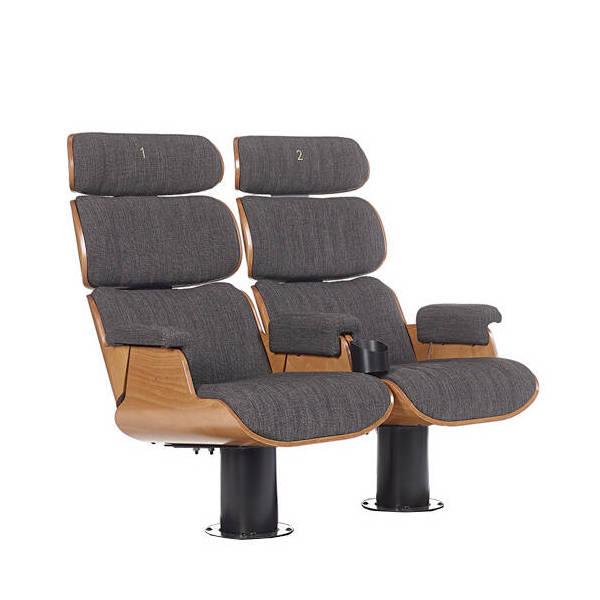 Fauteuil cinéma avec dossier en bois courbé - Lucky_0