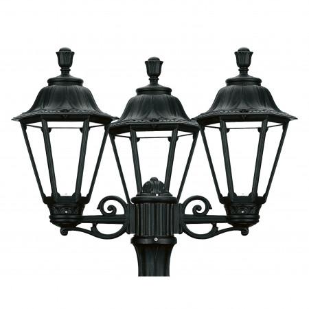 Luminaire pour mât 3 bras - Indura Medium 6 IP55 E27 3x42W - noir - extérieur - résine et méthacrylate_0