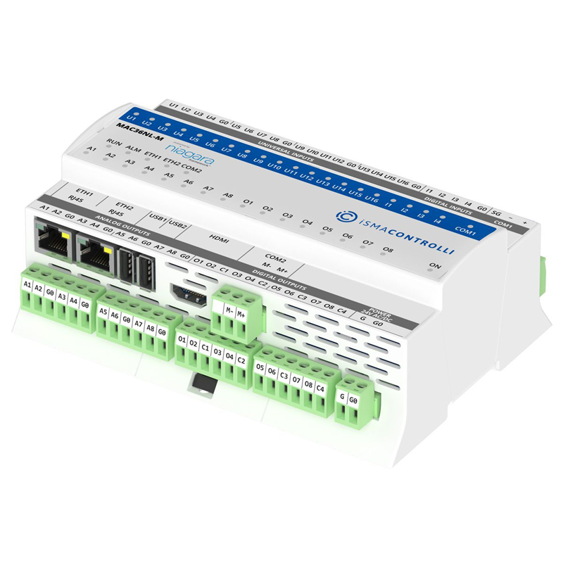MAC36PRO-RS Automate serveur Web Niagara 4 avec 36 entrées-sorties embarquées - 2 x RS485 série - 250 points_0