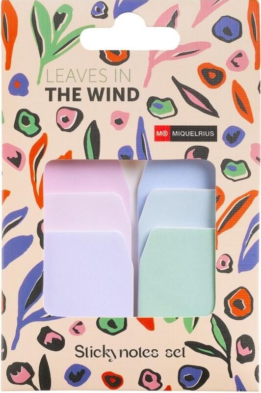 MIQUELRIUS Set de 6 blocs de 20 notes adhésives 34x45/57/68 multicolores - 8422593074961_0