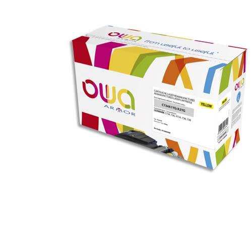 OWA Toner compatible Lexmark jaune C734A2YG - remanufacturé, 6000 pages, certification ISO/IEC 19798_0