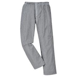 Portwest - Pantalon de cuisine BROMLEY Blanc / Noir Taille XS - XS 5036108227389_0