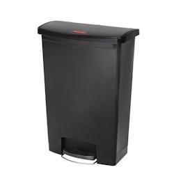 Poubelle à pédale frontale Rubbermaid Slim Jim noire 90L - noir GAGL040_0