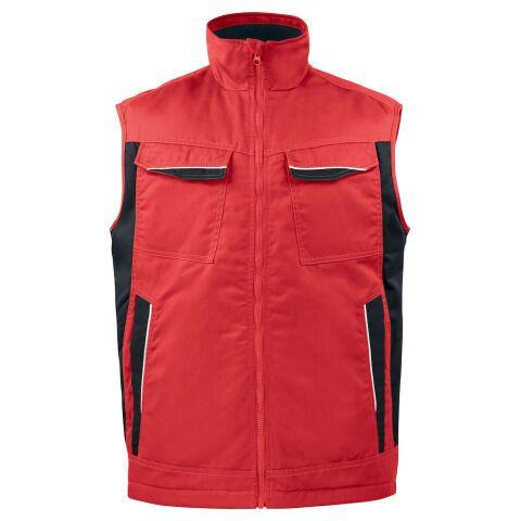 PROJOB 5704 BODYWARMER MULTIPOCHES PRIO MATELASSE ROUGE - TAILLE XXXL