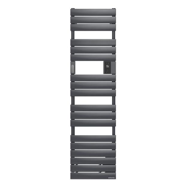 Radiateur sèche-serviettes connecté Adelis étroit 750W Graphite - Atlantic - 861930_0