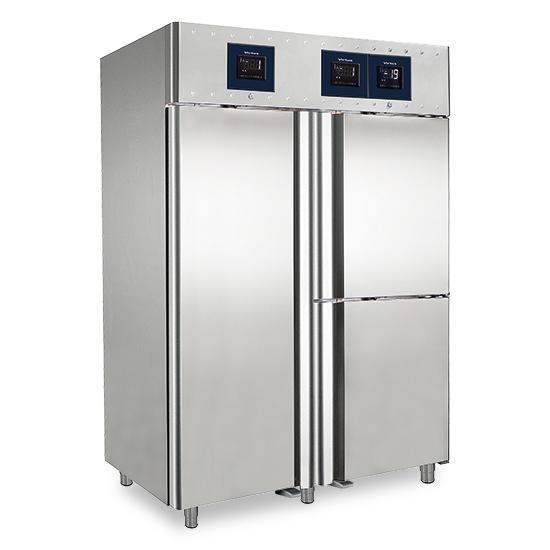 Réfrigérateur 700+350+350 litres en inox à 3 températures gn 2/1 wifi - 1400x810x2050 mm - BMC0017/FN_0