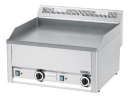 Snacker électrique professionnel Casselin - Plaque en fonte lisse 60 cm, 6000 W, 2 thermostats réglables_0