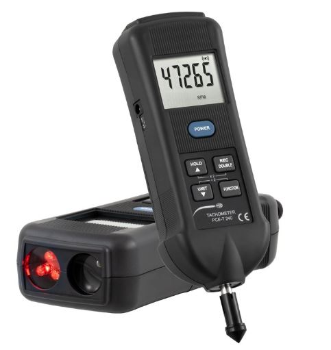 Tachymètre portable PCE-T 240 - Pce Instruments - Révolutions par contact et optique, fonction stroboscope_0