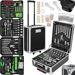 Tectake Caisse à outils aluminium 1200 pièces  noir - 401321 - noir aluminium 401321_0
