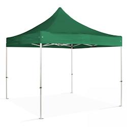 Oviala Business Tente pliante en Aluminium 3x3m vert - Oviala - vert aluminium 102641_0