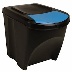 VidaXL Poubelles Empilables 3 Pcs Anthracite 75 L - gris 316184_0