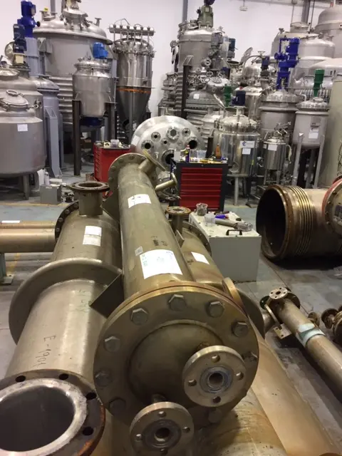 Échangeur tubulaire d'occasion en inox 3 m2 - référence : c4218_0