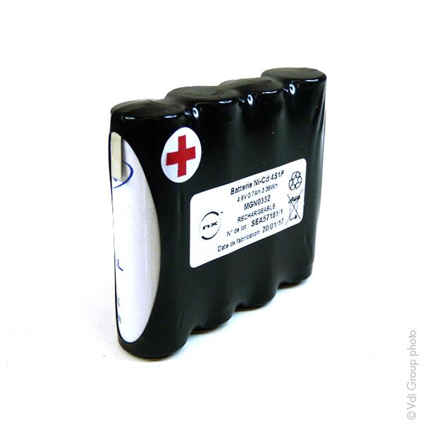 BATTERIE NICD 4X AA 4S1P ST1 IVAC 4.8V 700MAH T2_0