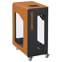 Rossignol - Borne de tri vigipirate support sac 90L mobile CUBATRI - verre gris manganèse/vert - vert métal 54799_0
