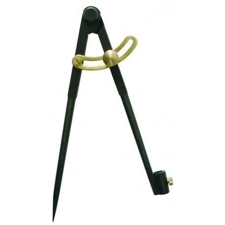 COMPAS A CHARNIERE PORTE-CRAYON 1/4 CERCLE 250MM BRUNI TALIAPLAST | 402843_0