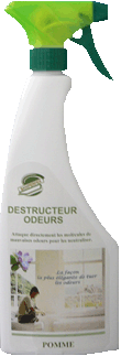 Destructeur d'odeurs - Flacon 500 ml avec spray et bouchon sécurité enfant - Élimine les mauvaises odeurs tenaces_0