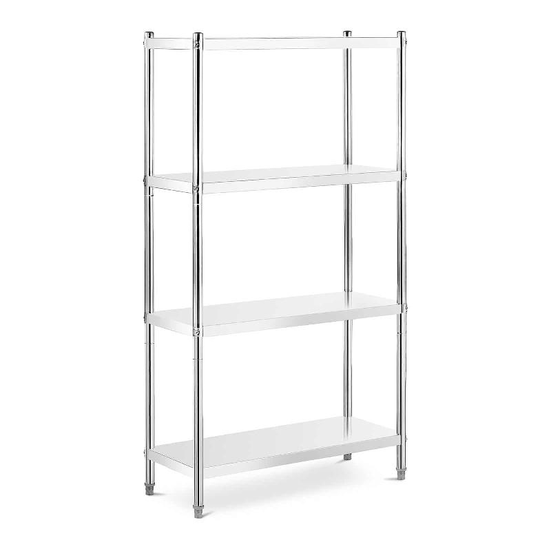 Étagère en acier inoxydable inox 100 x 40 x 180 cm - Capacité 200 kg - Usage professionnel - Réf 14_0005193_0