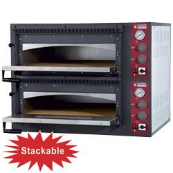 Four électrique professionnel 2 chambres - 2x4 pizzas - Rustic Line EFP/44R_0