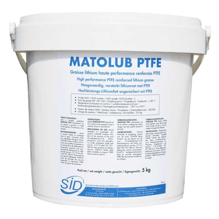 Graisse lithium haute performance renforcée ptfe matolub ptfe_0