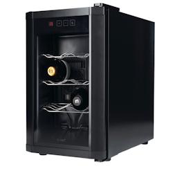 GSC Evolution Cave à vin de service 8 bouteilles Double Vitrage Ecran LED Tactile - Petite cave à vin GSC - noir verre 8433373030466_0