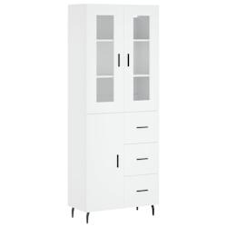 Helloshop26 - Buffet bahut commode armoire meuble de rangement organisateur cuisine salle de séjour salon haut 69,5 x 34 x 180 cm 02_0032570 - 300021_0