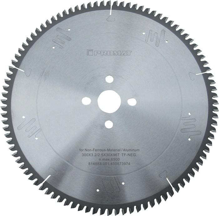 Lame pour scie circulaire de précision D. Extérieur 300 nombre de dents 96 nég. Perçage 30 l. De coupe 3,2 mm carbure PROMAT_0