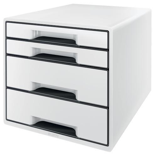 Leitz module de classement wow, 2 petits + 2 grands tiroirs - dim : l36,3 x h27 x p28,7 cm. Noir_0