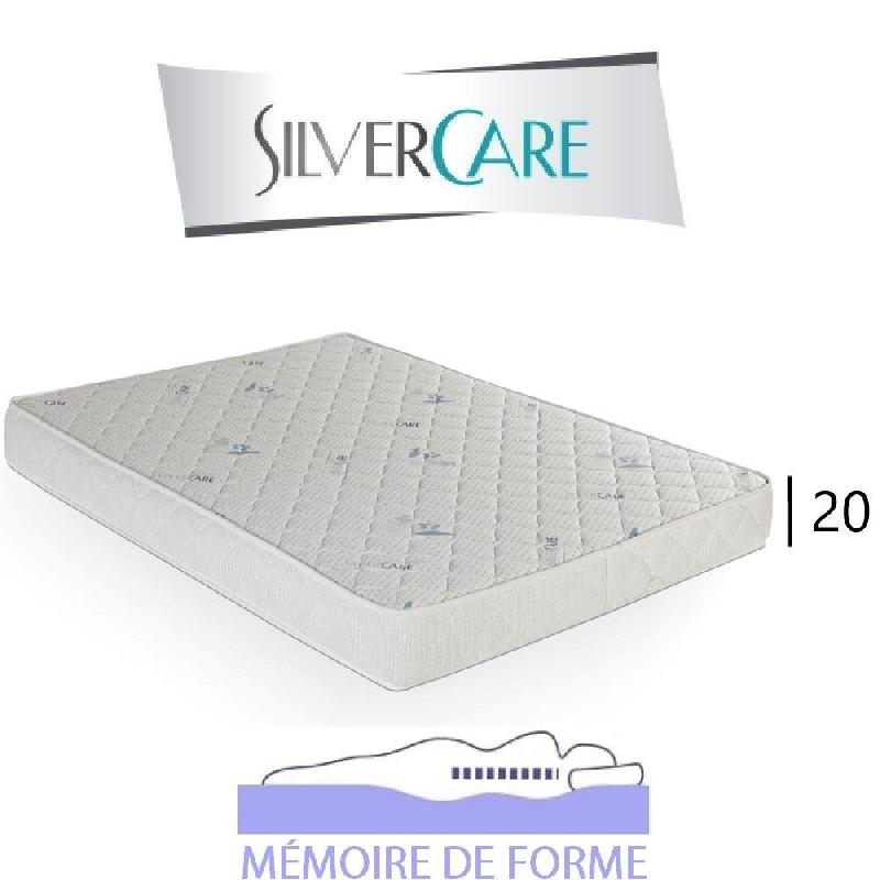 MATELAS À MÉMOIRE DE FORME TEMPO SILVERCARE ÉPAISSEUR 20 CM  DONT 4 CM 50KG/M3 COMPATIBLE CANAPÉ EXPRESS EXPRESS 120 CM_0